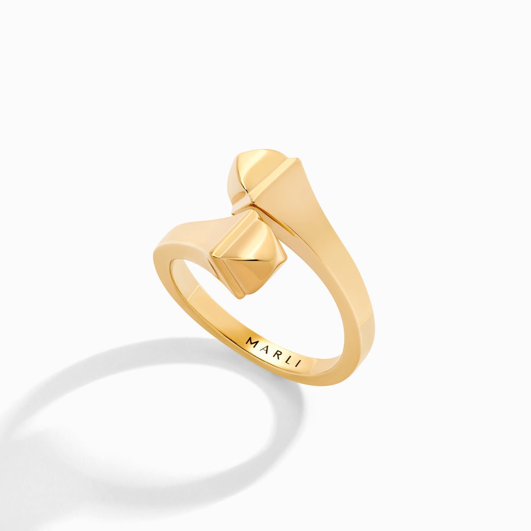 Cleo Full Gold Midi Ring