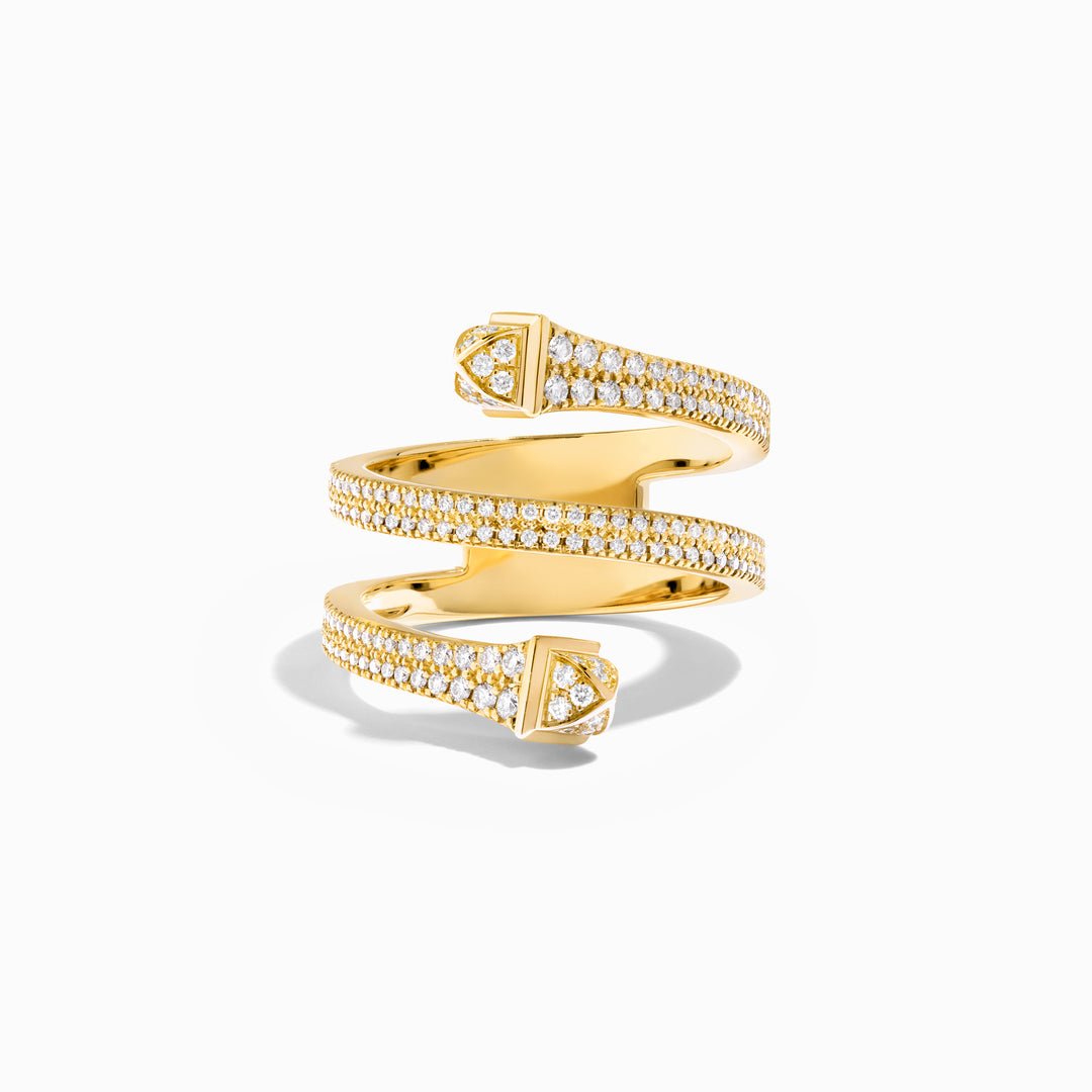 Cleo Full Diamond Twist Ring