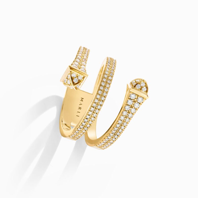 Cleo Full Diamond Twist Ring