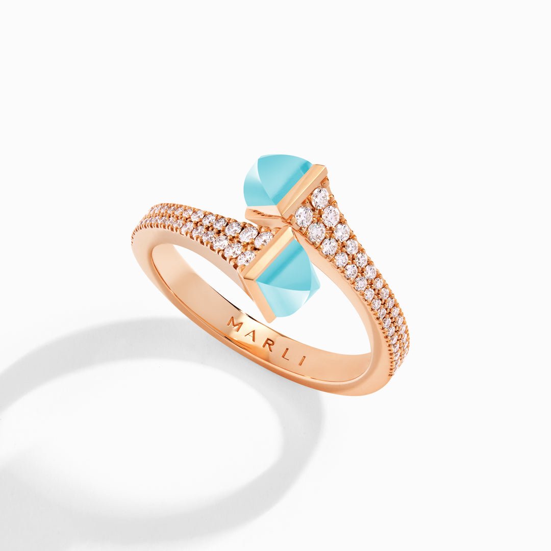 Cleo Diamond Slim Ring (Rose Gold)