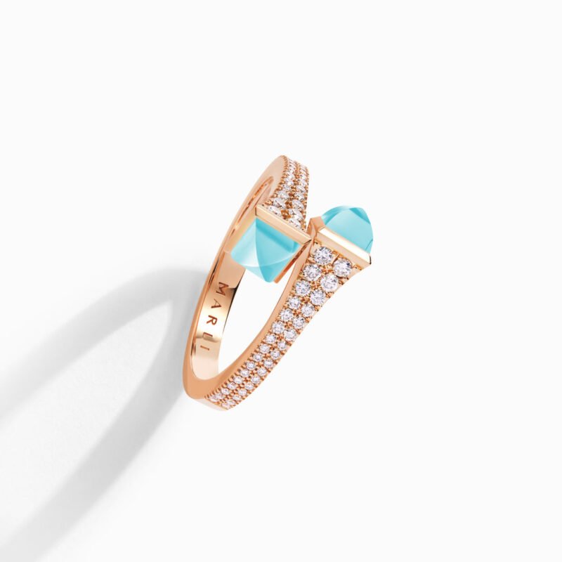 Cleo Diamond Slim Ring (Rose Gold)