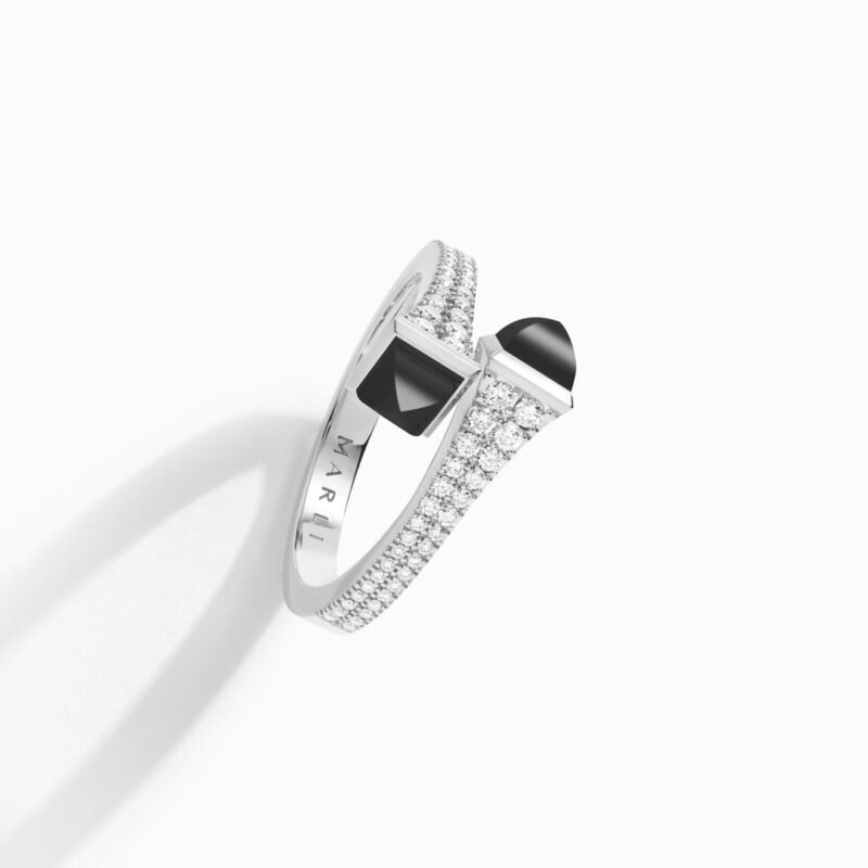 Cleo Diamond Slim Ring (White Gold)