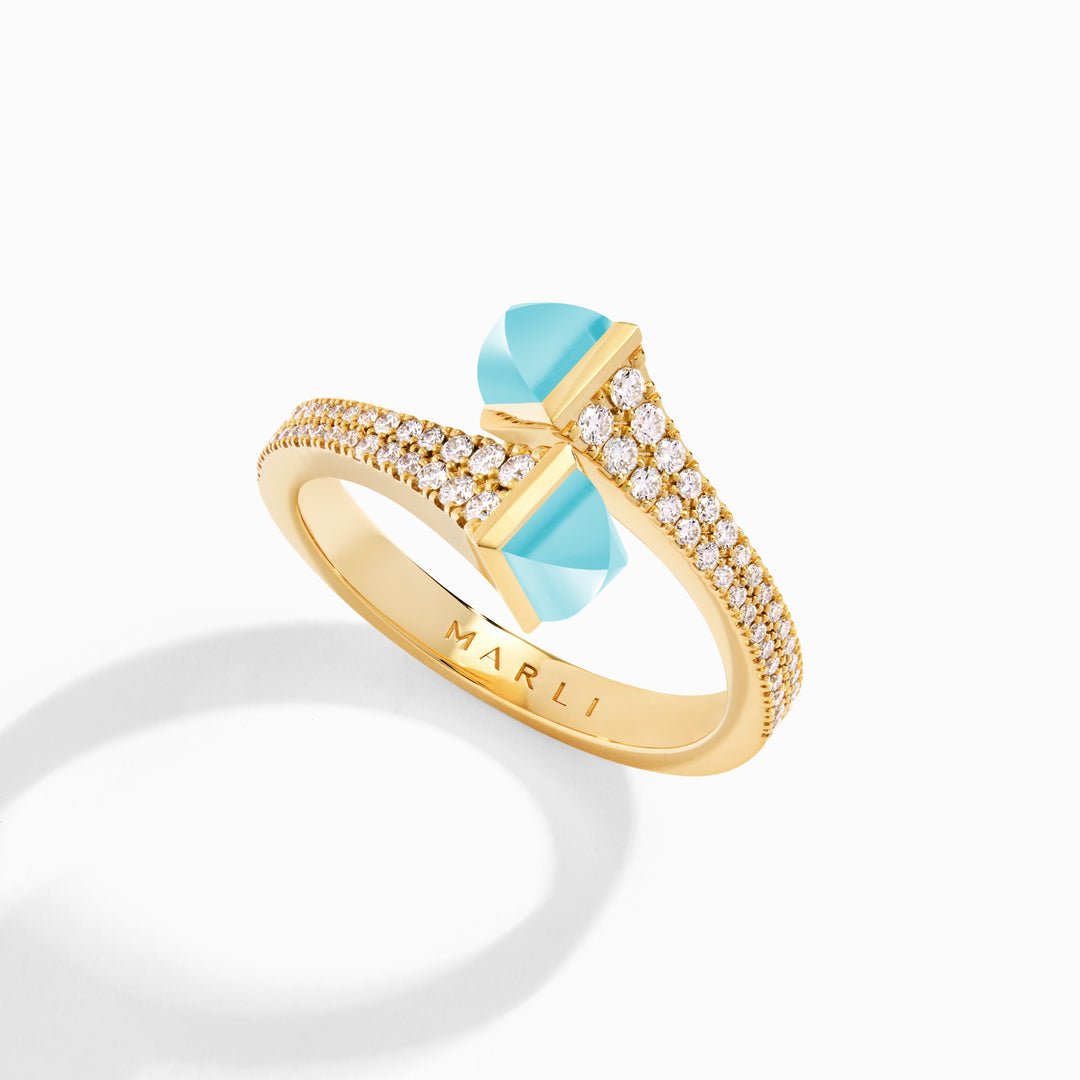 Cleo Diamond Slim Ring (Yellow Gold)