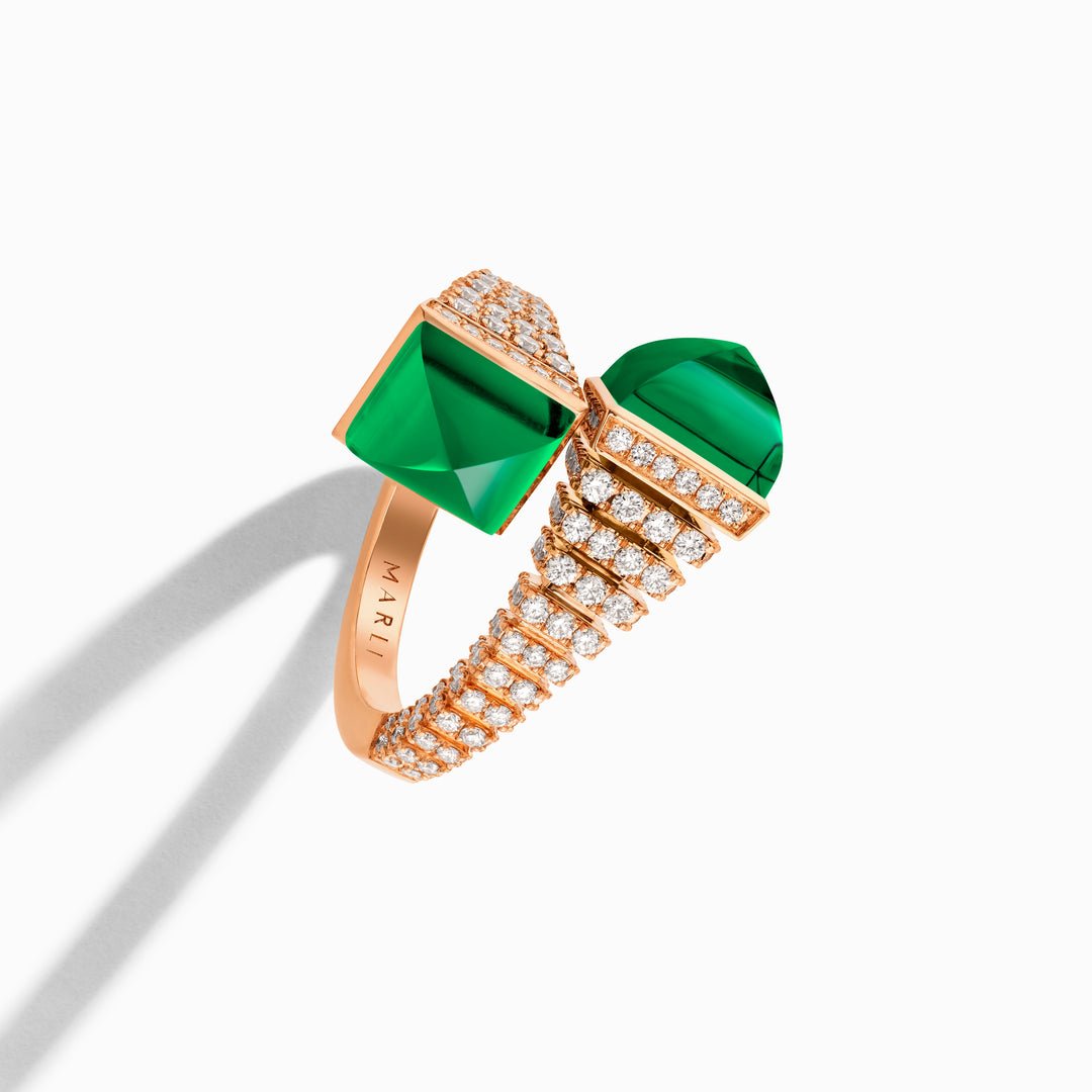 Cleo Rev Slim Diamond Ring (Rose Gold)