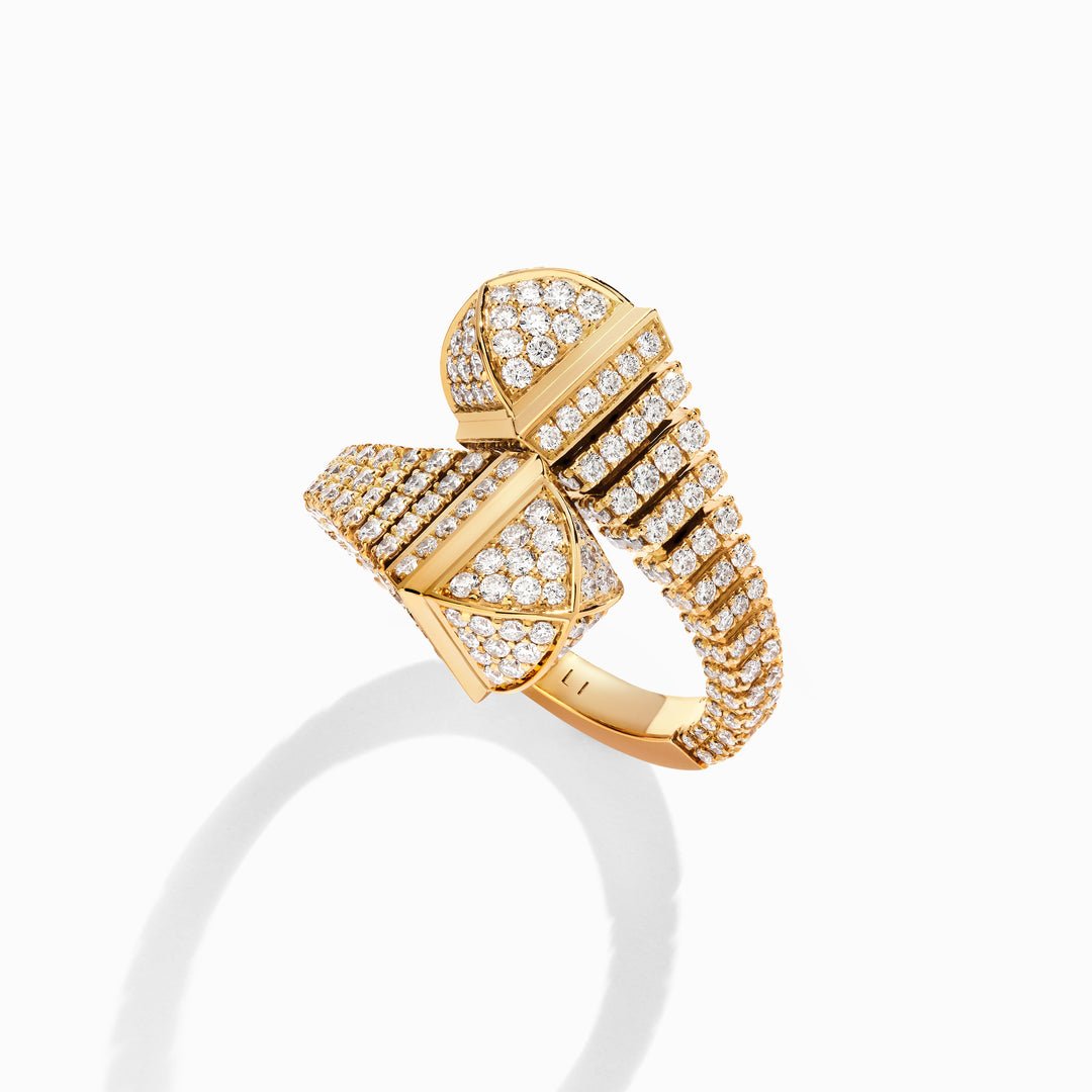 Cleo Rev Midi Full Diamond Ring