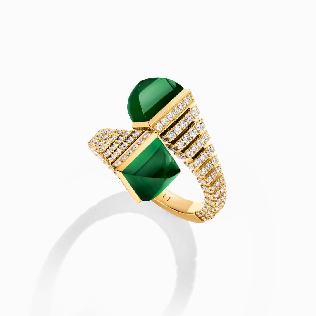 Cleo Rev Diamond Ring (Yellow Gold)