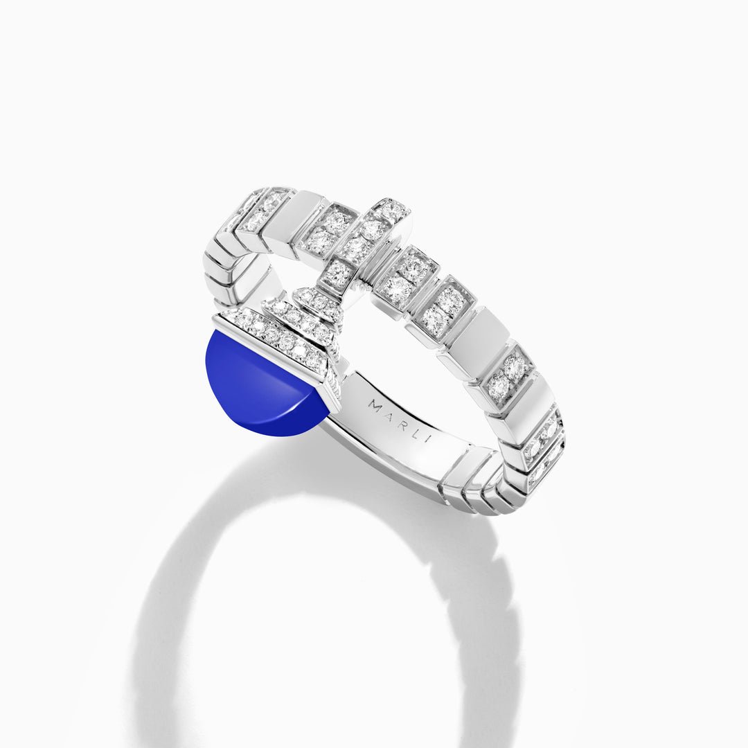 Cleo Charm Diamond Ring (White Gold)