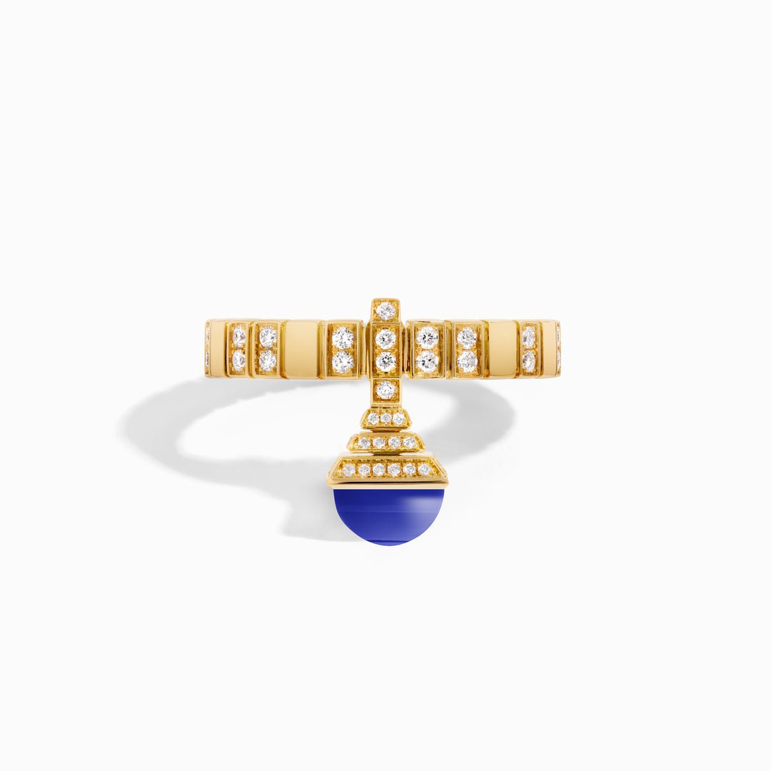 Cleo Charm Diamond Ring (Yellow Gold)