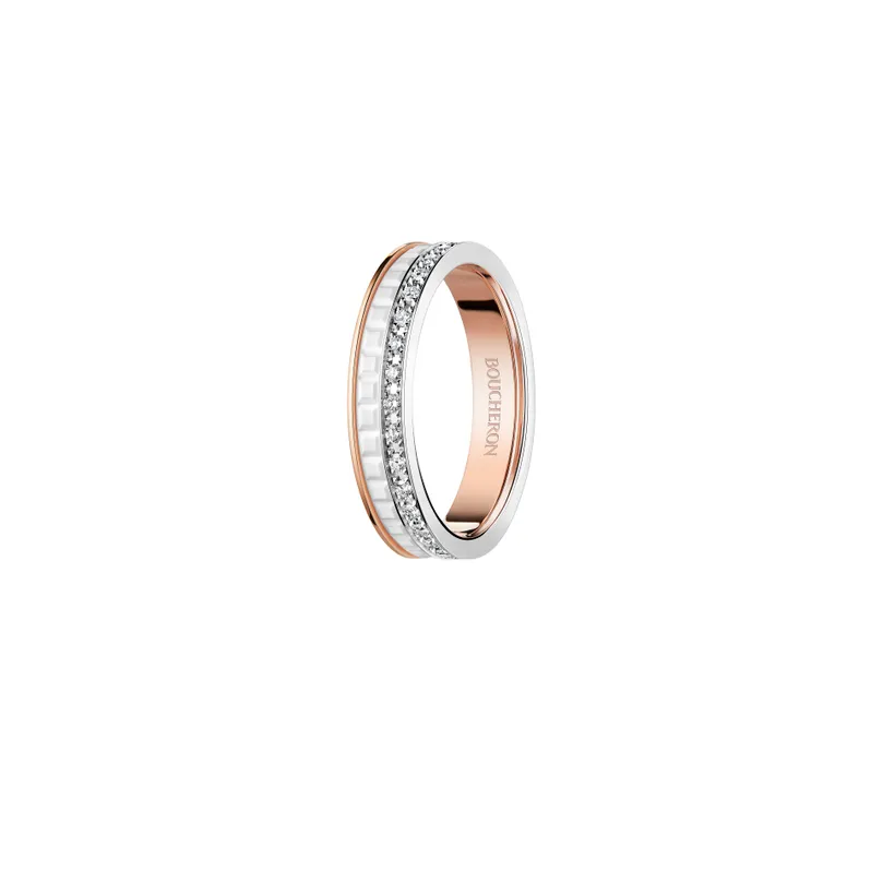 Quatre White Edition Wedding Band