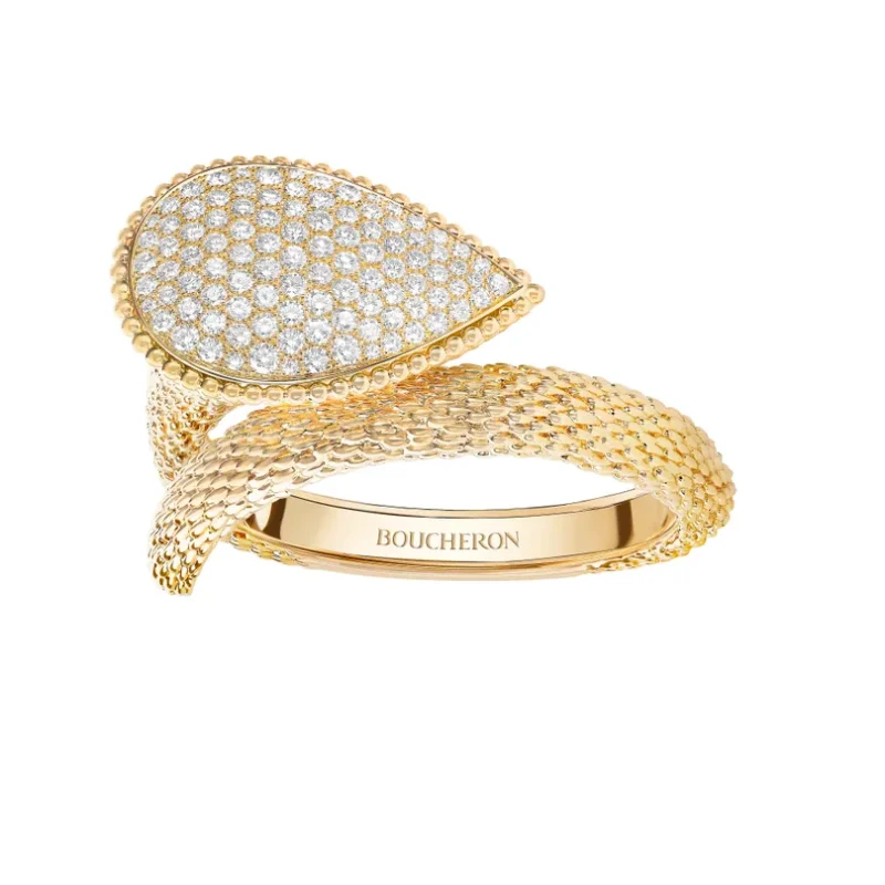 Serpent Bohème Bangle Bracelet (Yellow Gold)