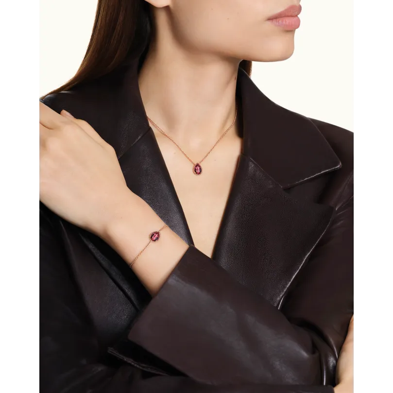 Serpent Bohème Rhodolite Garnet Bracelet, S Motif