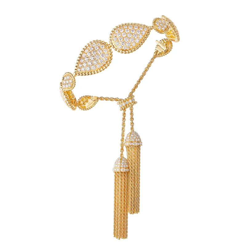 Serpent Bohème Bracelet Pompon (Yellow Gold)