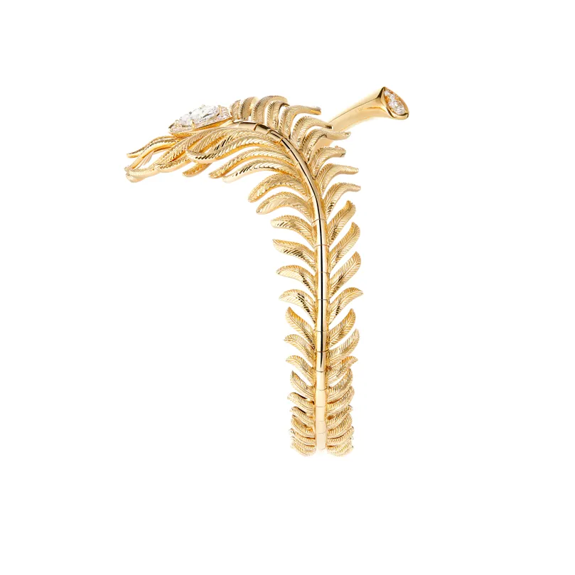 Plume de Paon Bracelet (Yellow Gold)