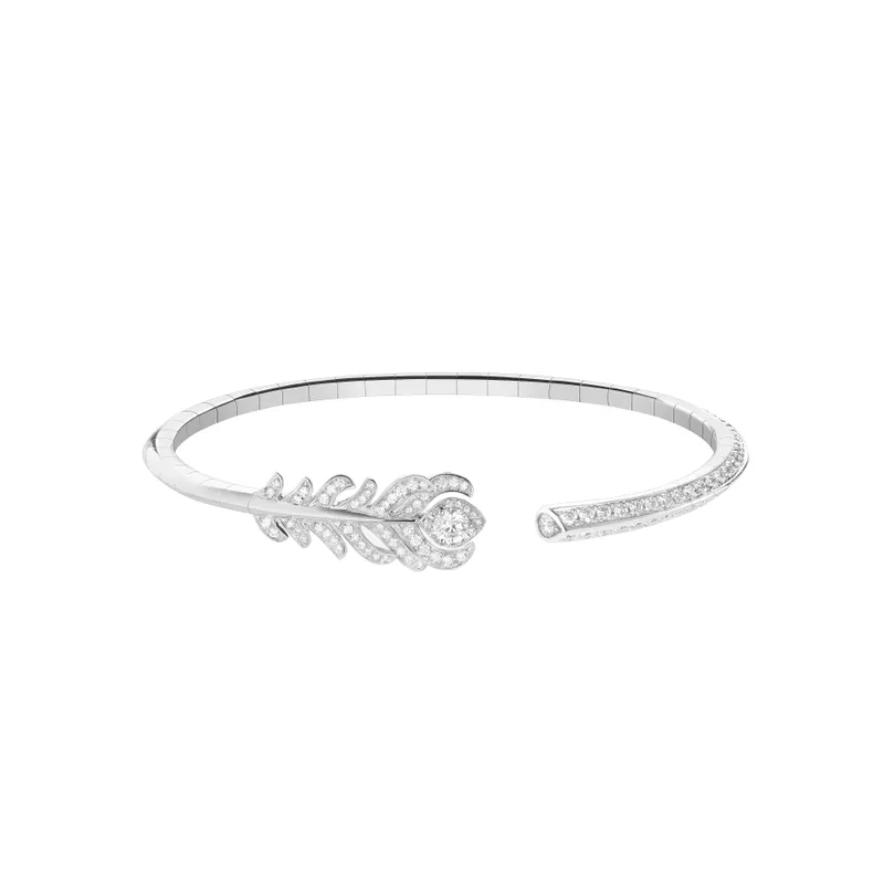 Plume De Paon Bracelet (White Gold)