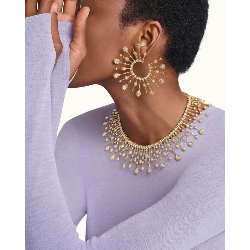 Serpent Bohème Solarité Necklace, Multi Motifs (Yellow Gold)