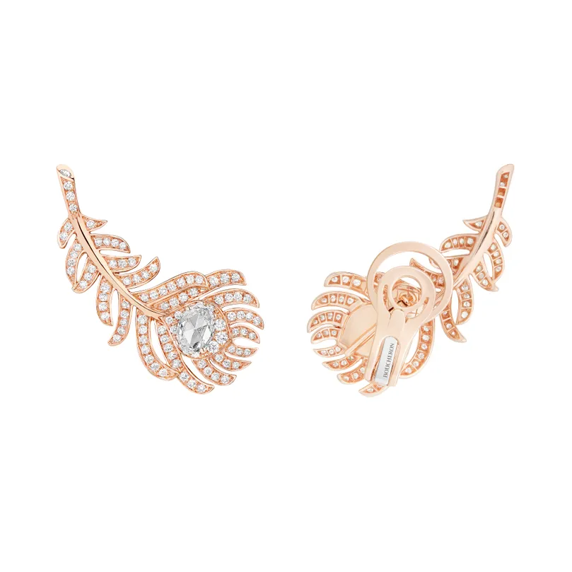 Plume De Paon Small Ear Clips
