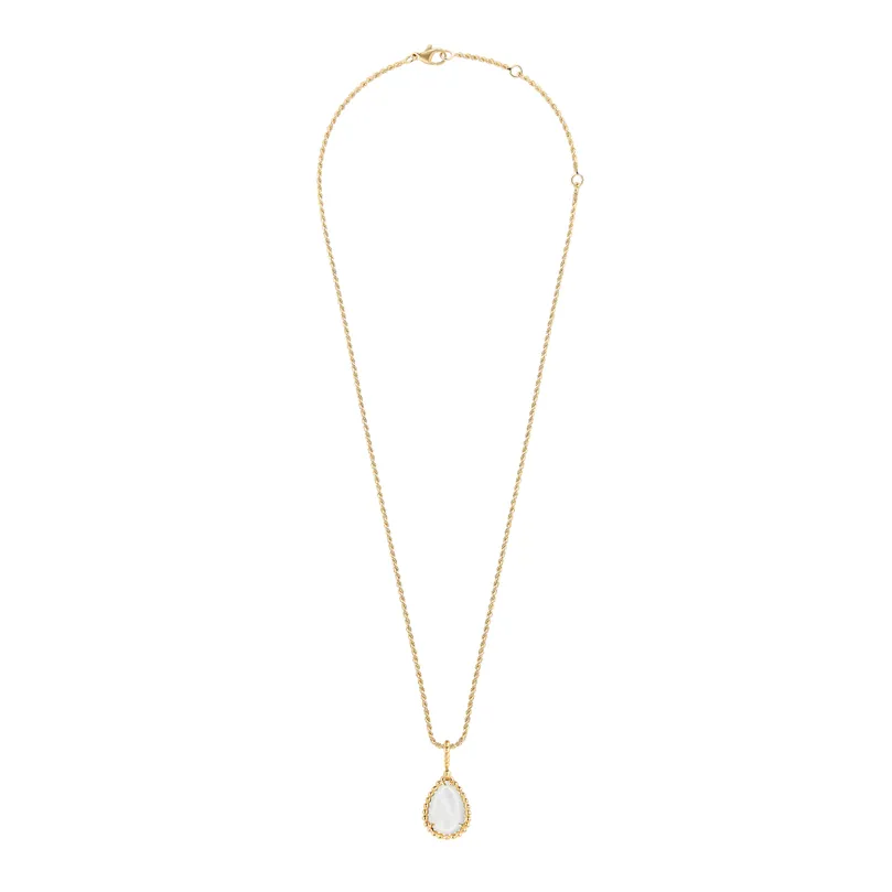 Serpent Bohème MOP Pendant, M Motif (Yellow Gold)