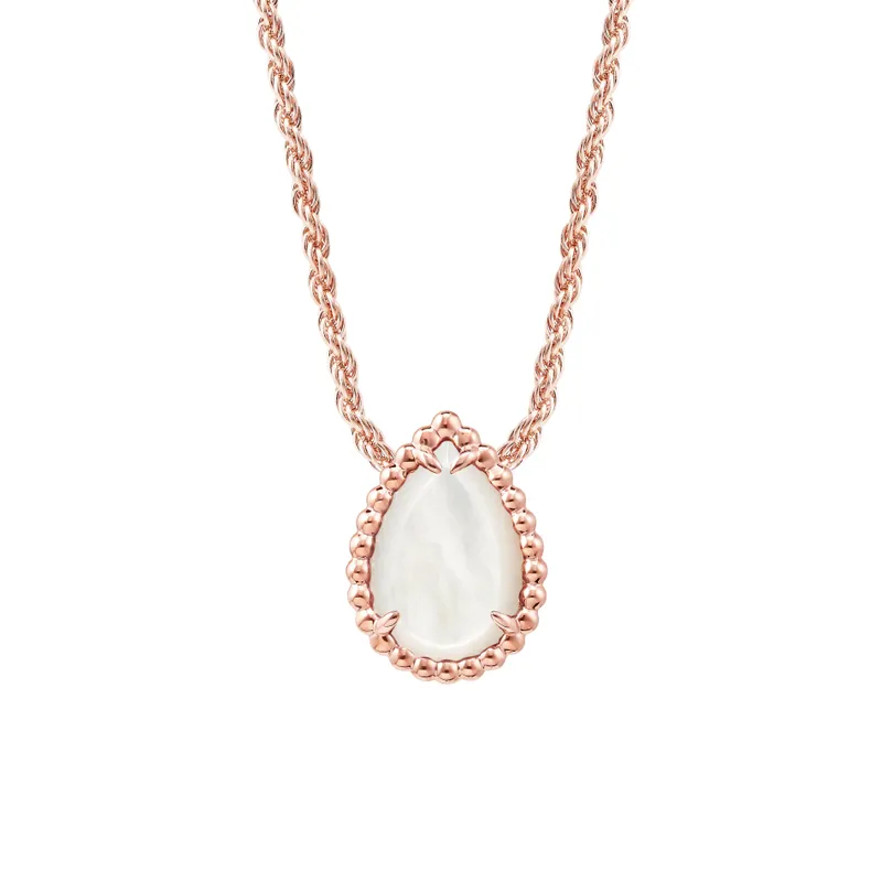 Serpent Bohème Pink MOP Pendant, S Motif (Rose Gold)