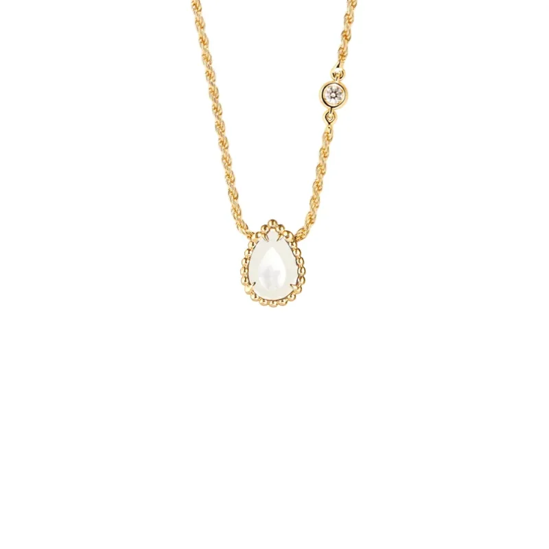 Serpent Bohème MOP Pendant, XS Motif (Yellow Gold)