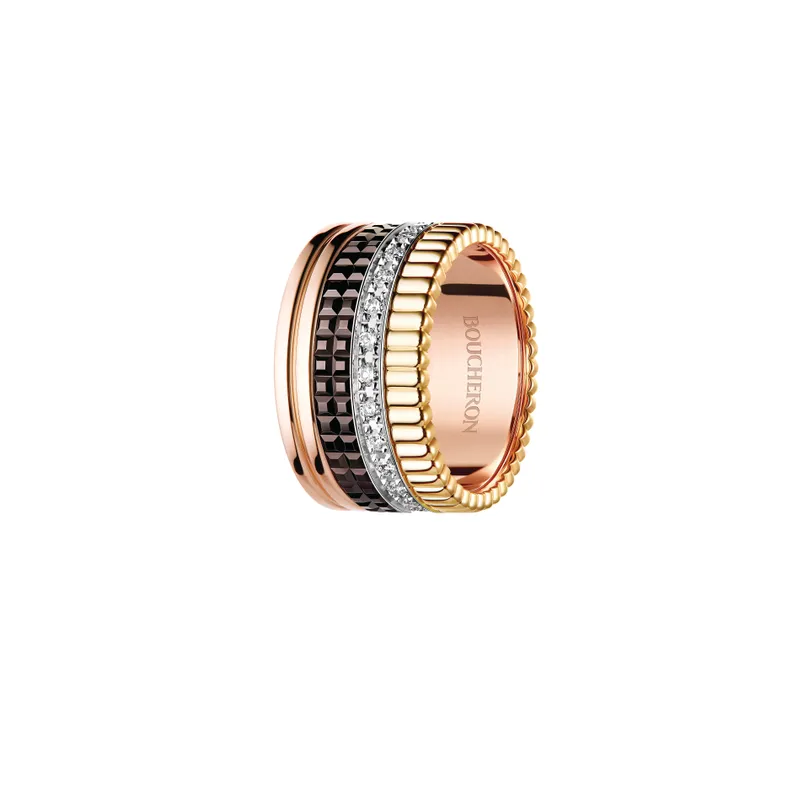 Quatre Classique Large Ring