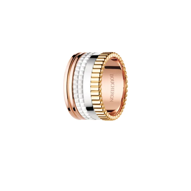 Quatre White Edition Large Ring