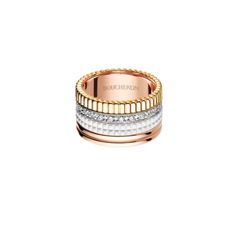 Quatre White Edition Large Ring