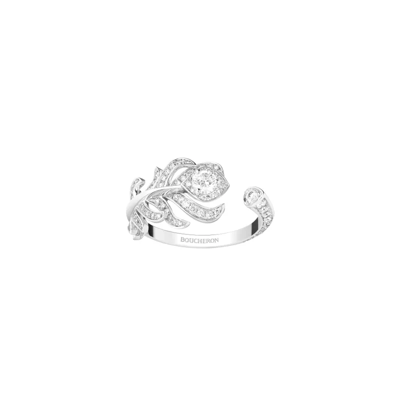 Plume De Paon Ring (White Gold)