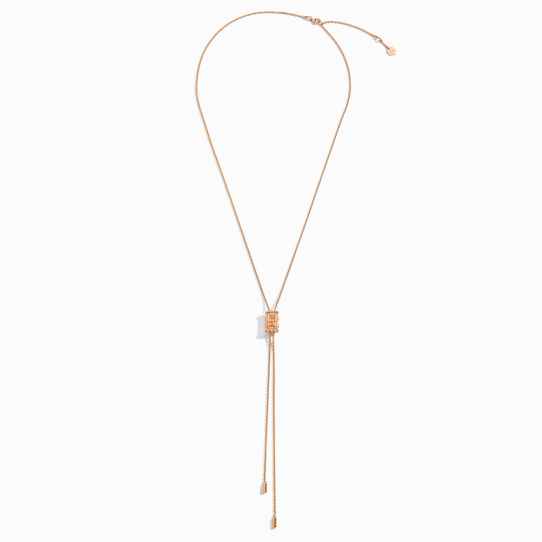 LIFE Full Diamond Spinning Cravat Necklace