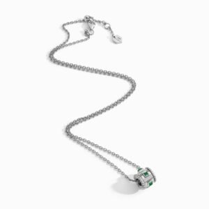 Life Diamond Spinning Pendant Necklace, White Gold - Thumbnail Image 1