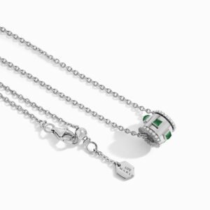 Life Diamond Spinning Pendant Necklace, White Gold - Thumbnail Image 2