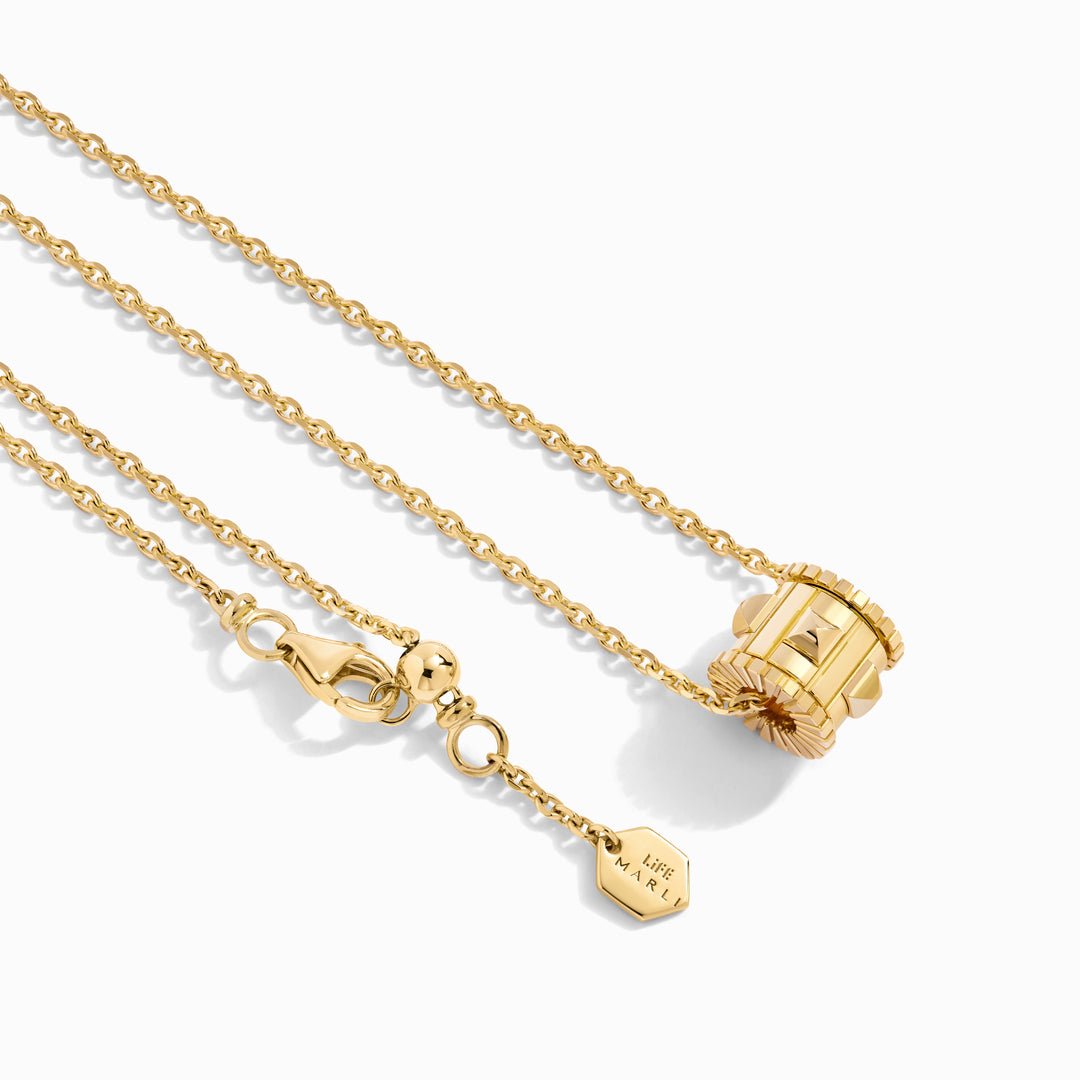 LIFE Gold Spinning Pendant Necklace (Yellow Gold)