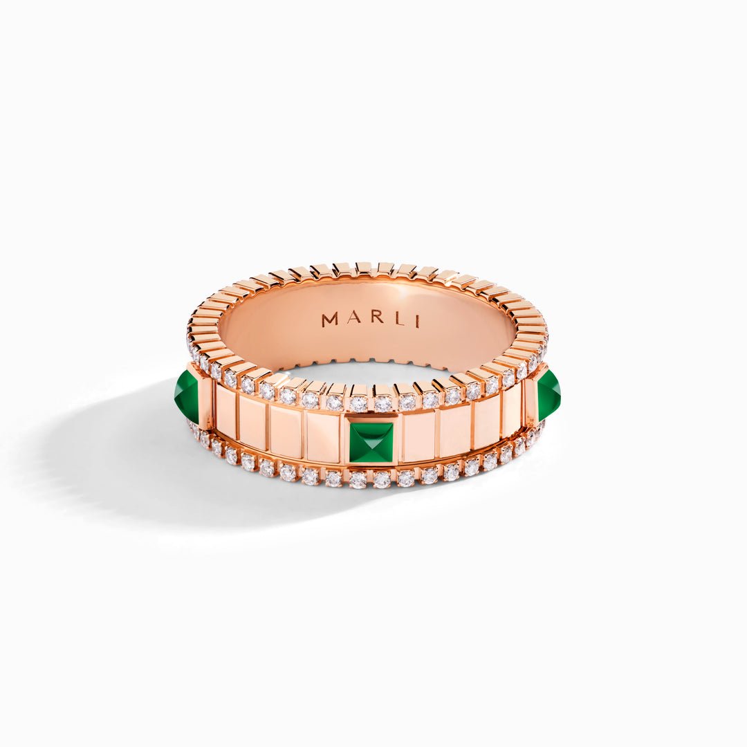 LIFE Diamond Spinning Ring (Rose Gold)
