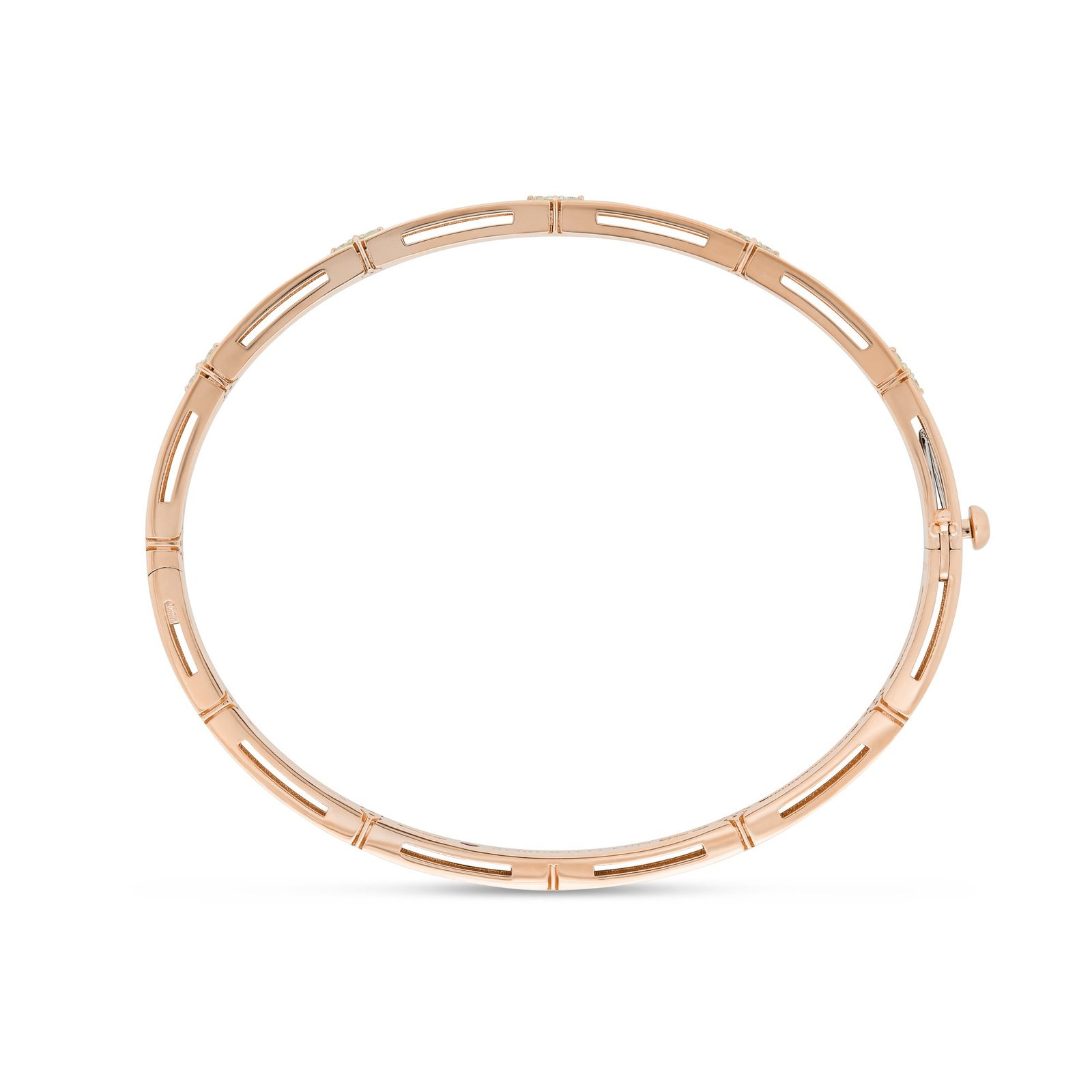 Love in Verona Black & Colorless Diamond Bangle Slim Version (Rose Gold)