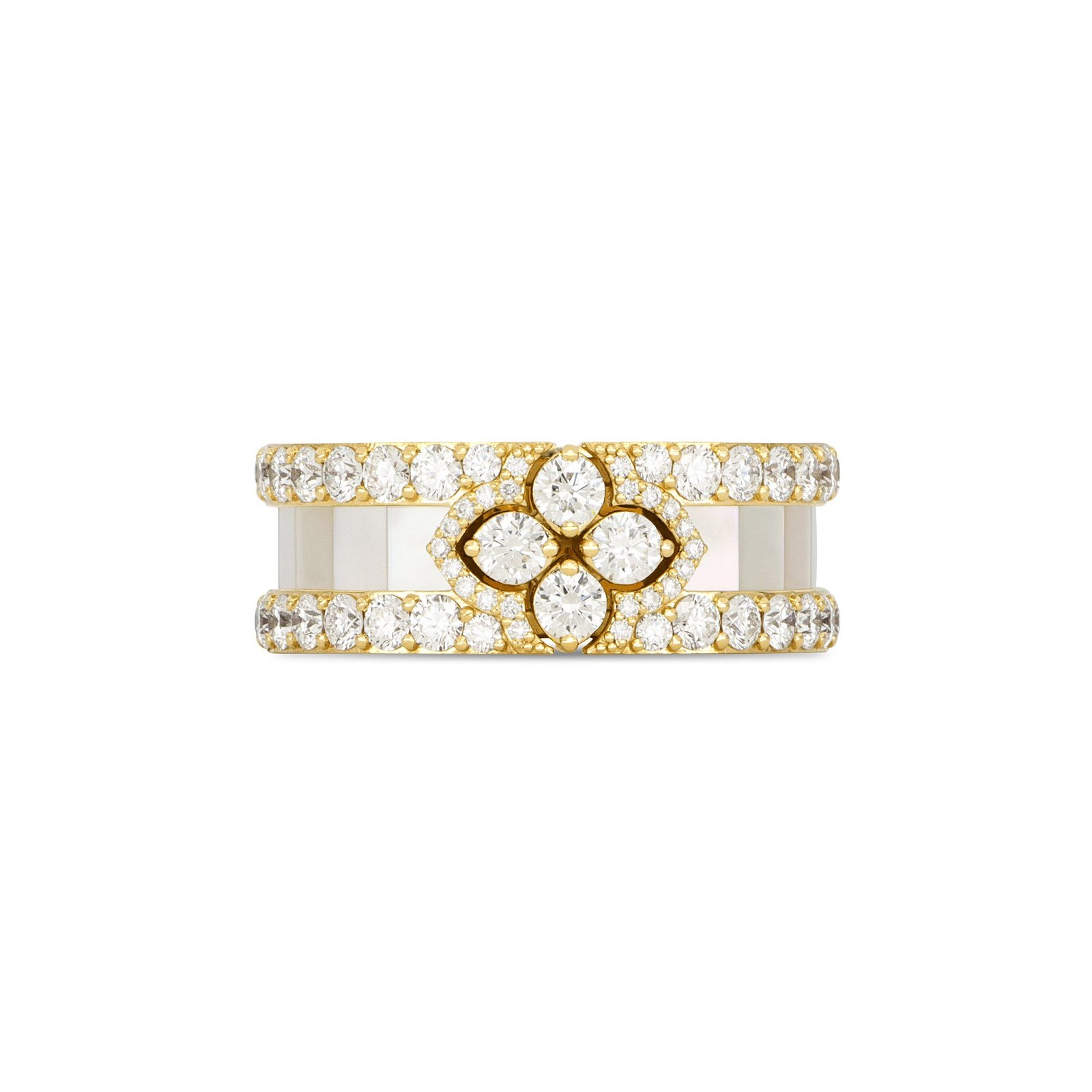 Love in Verona Diamond & MOP Ring (Yellow Gold)