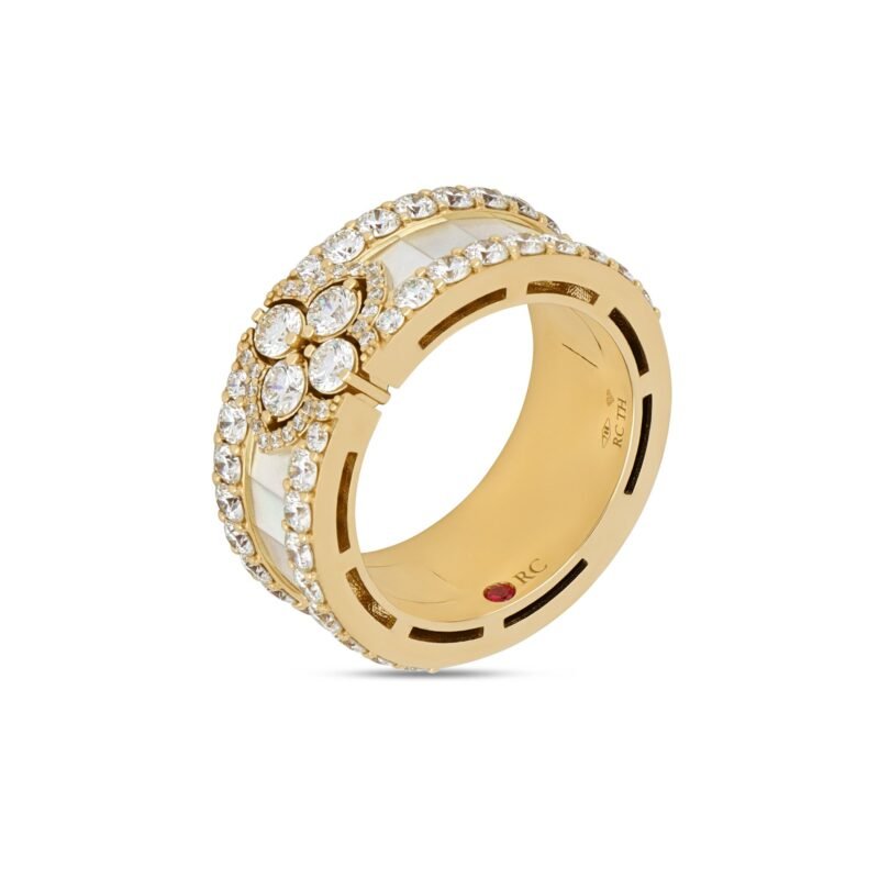 Love in Verona Diamond & MOP Ring (Yellow Gold)