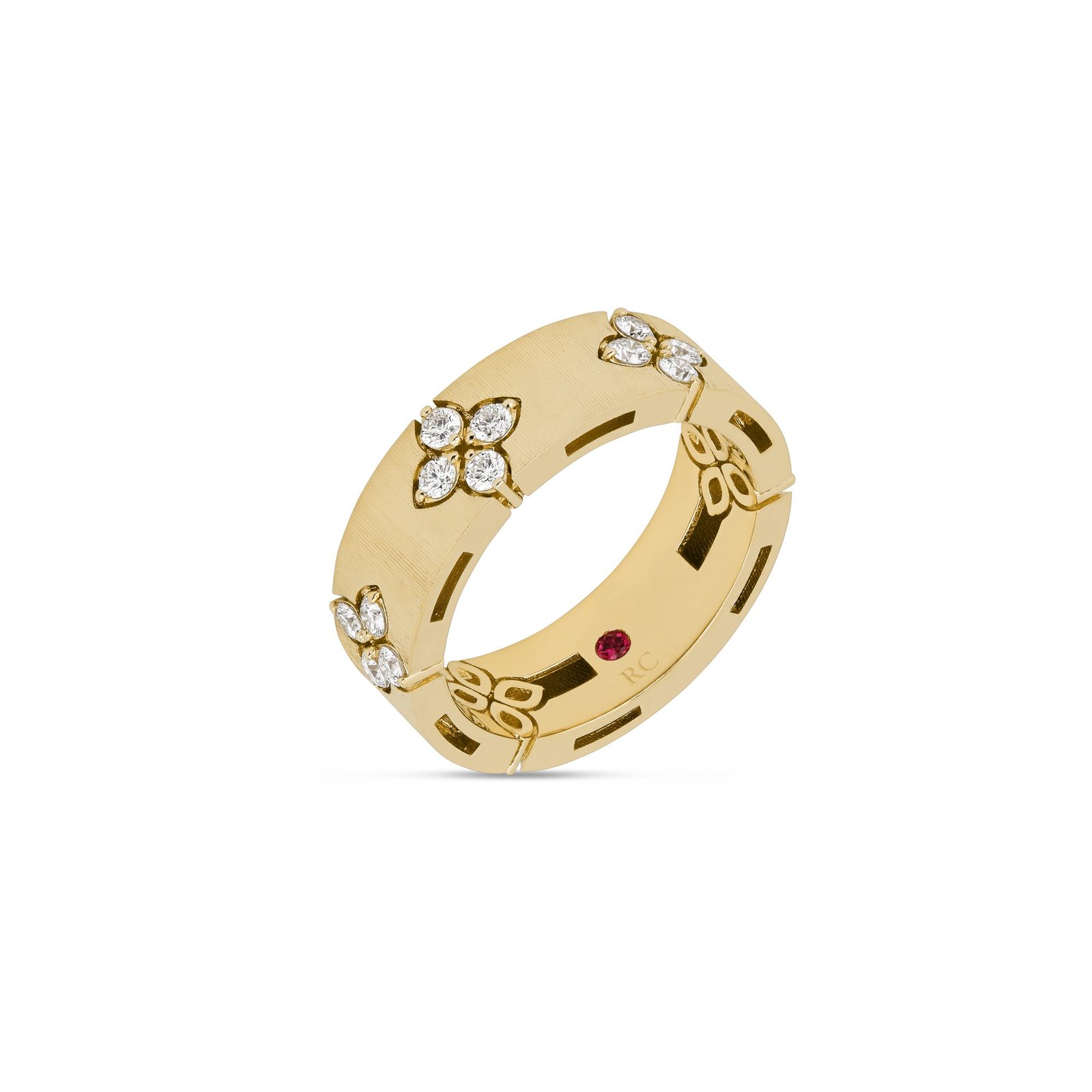 Love in Verona Diamond Ring Satin Finished Wide Version