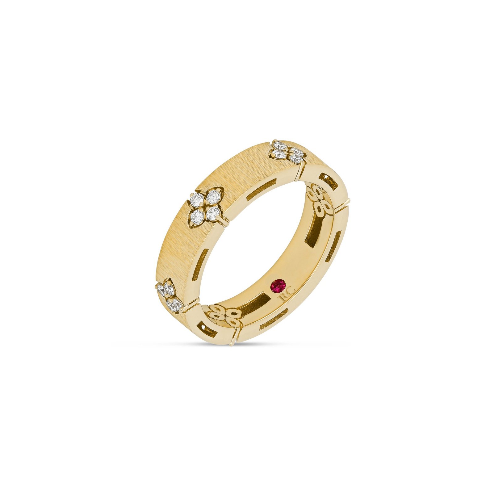 Love in Verona Diamond Ring Satin Finished Slim Version