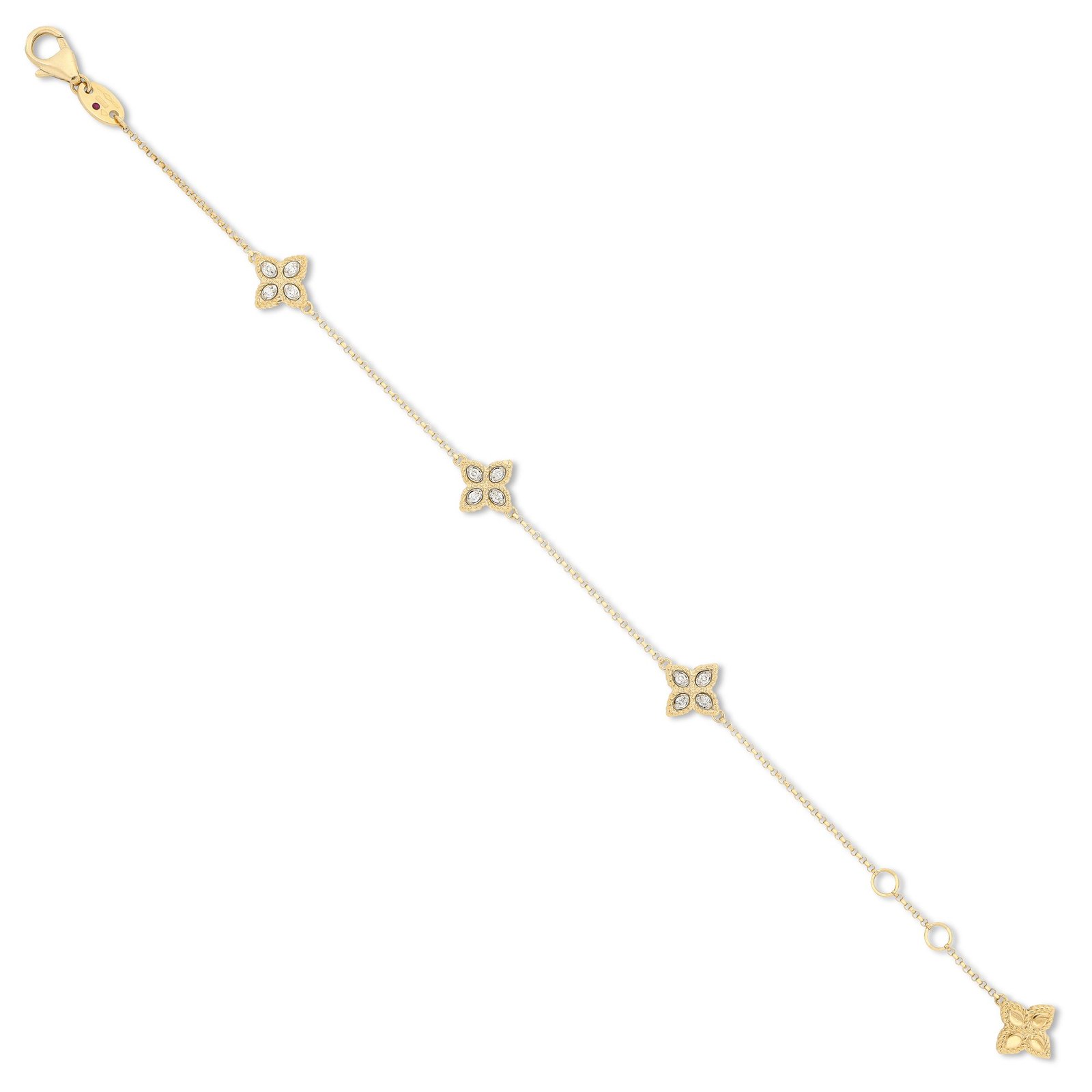 Princess Flower Diamond Bracelet Three Flower Version