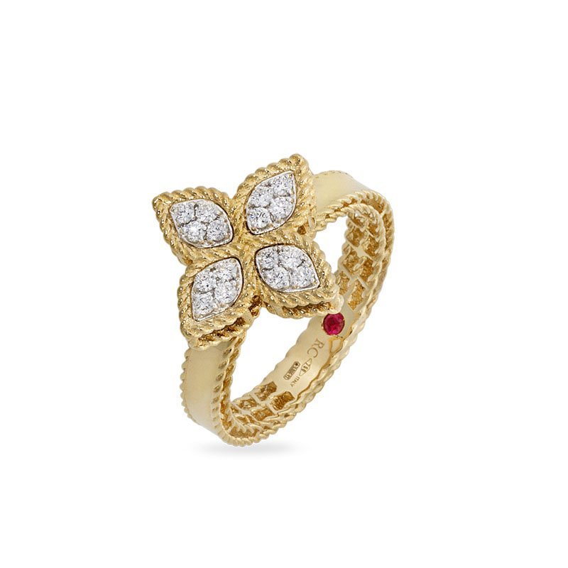Princess Flower Diamond Ring Medium Version