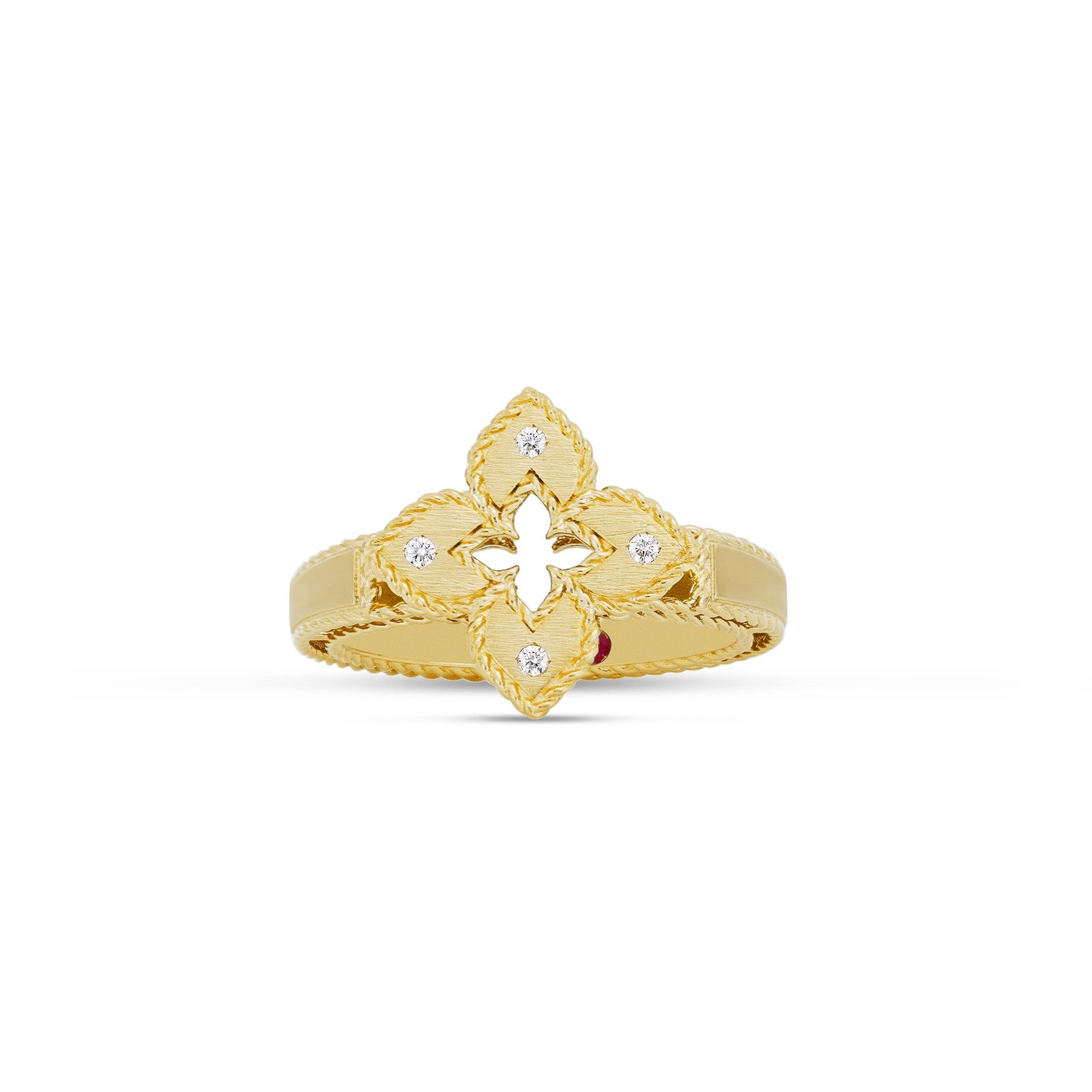 Venetian Princess Diamond Ring Small Version (Yellow Gold)