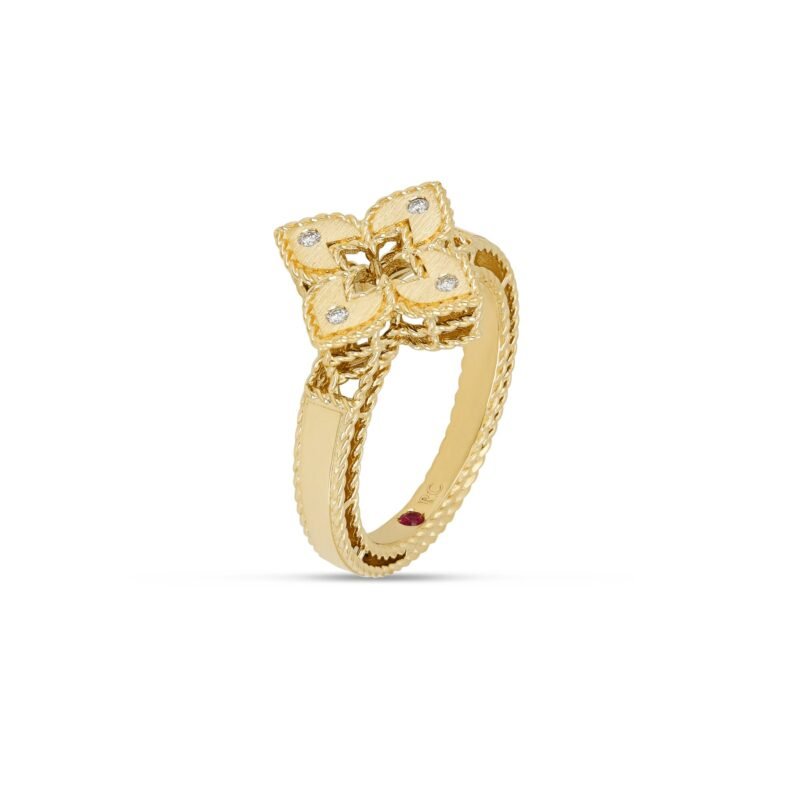 Venetian Princess Diamond Ring Small Version (Yellow Gold)
