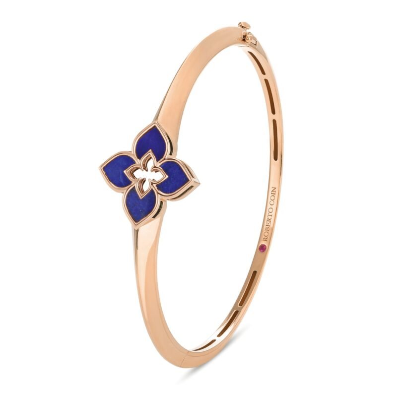 Venetian Princess Lapis Lazuli Bangle (Rose Gold)