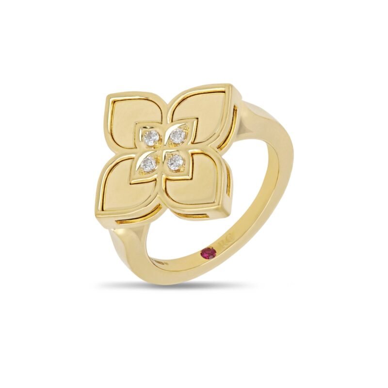 Venetian Princess Diamond Ring Small Version (Yellow Gold)