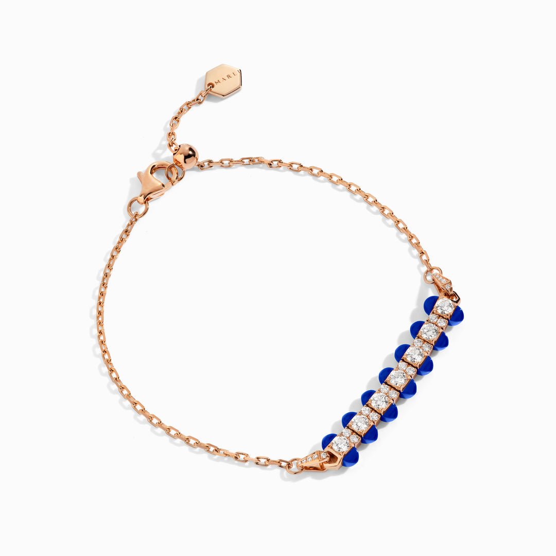 Tip-Top Diamond Chain Bracelet (Rose Gold)