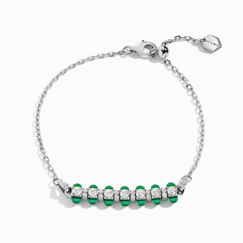 Tip-Top Diamond Chain Bracelet (White Gold)