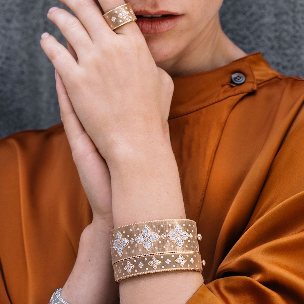 Venetian Princess Diamond Bangle Wide Version