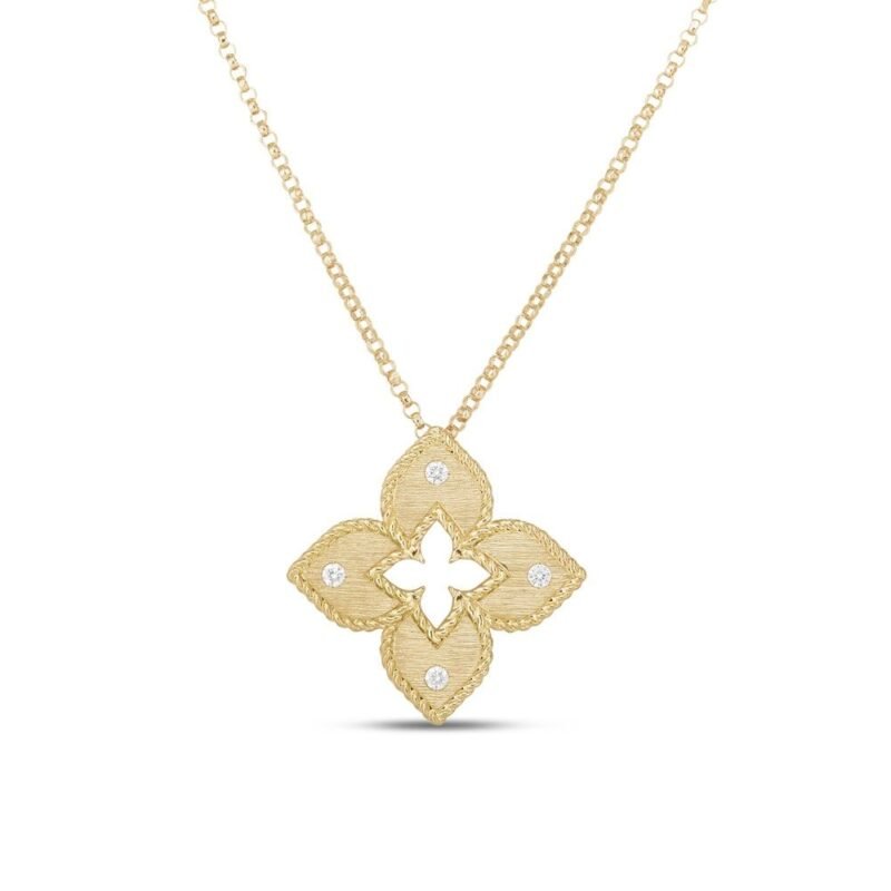 Venetian Princess Diamond Pendant Necklace Medium Version