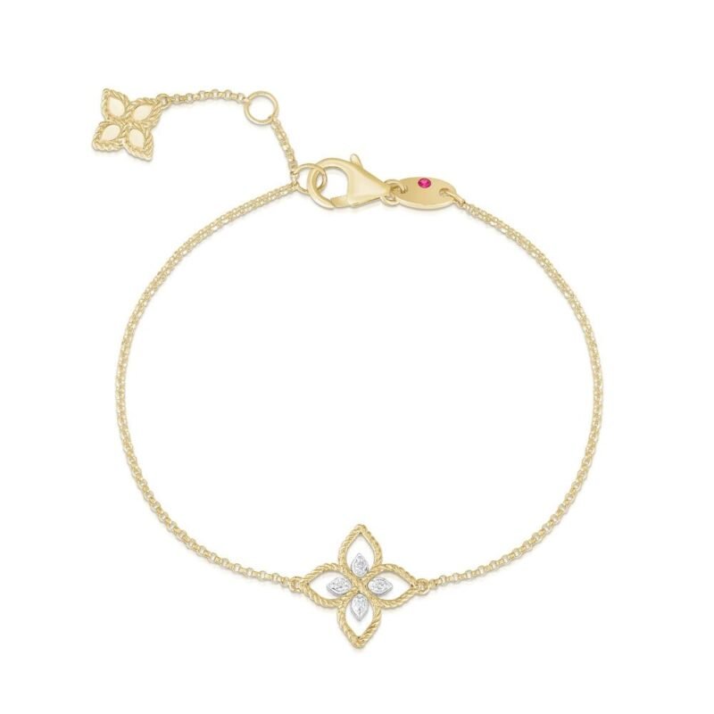 Princess Flower Diamond Bracelet One Flower Small Version