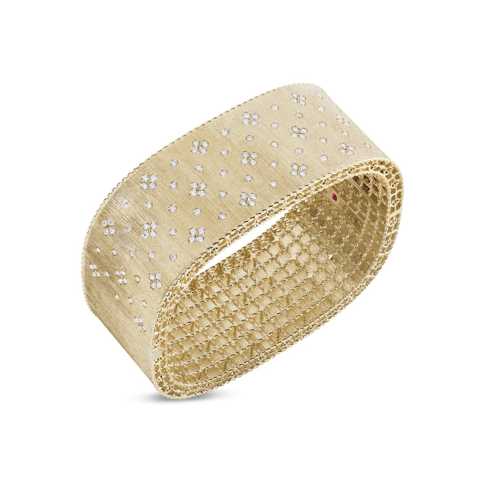 Princess Diamond Bracelet Large Square Version (Yellow Gold)
