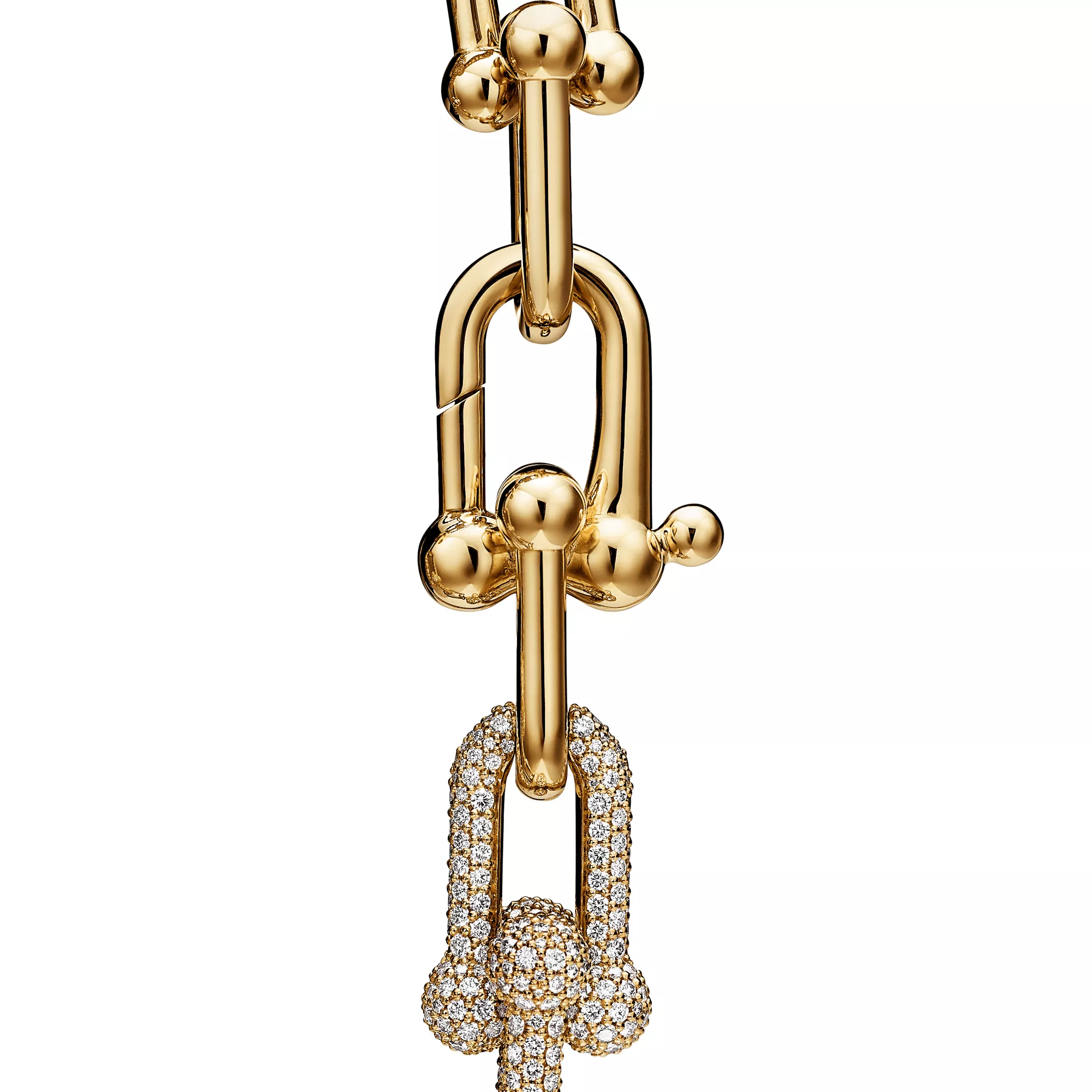 HardWear Large Link Bracelet with Semi Pave Diamonds - Image 3